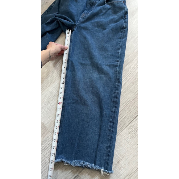 Madewell baggy straight raw hem ankle jeans size 28 - Picture 4 of 11